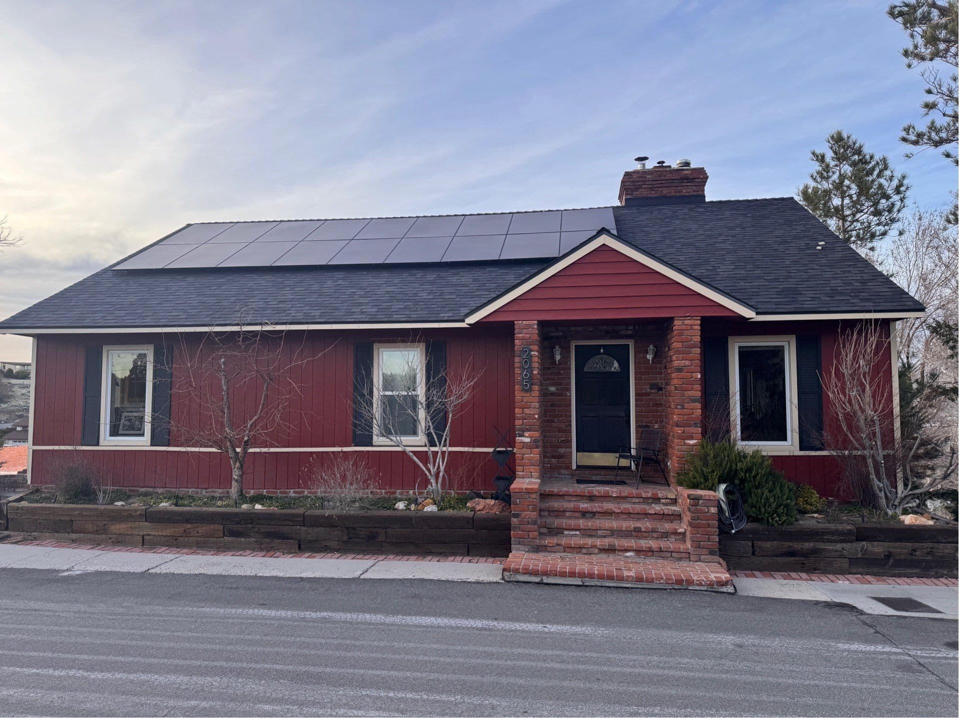 Colonial house exterior for AI home design