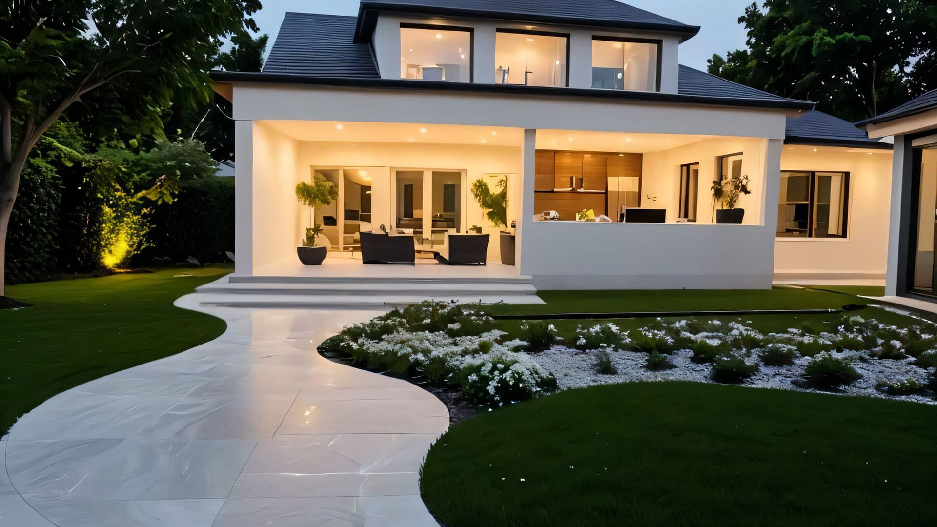 Desert landscape AI garden design