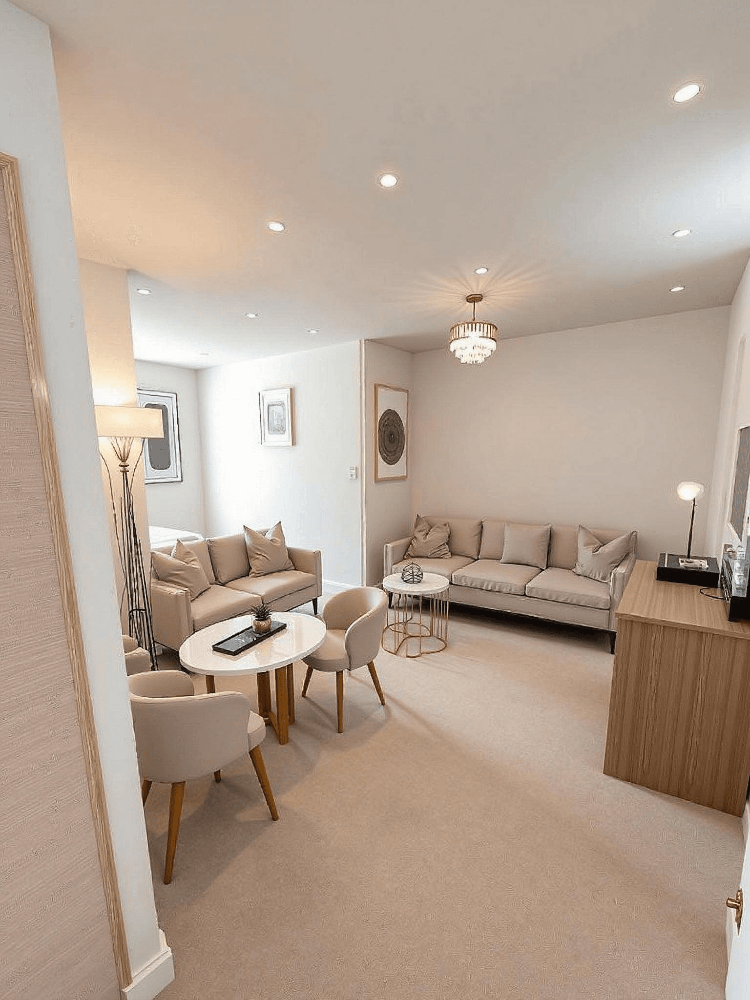 Luxury interior design style generated by AI for designers